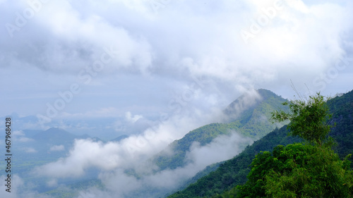 Mountain fog in Loei province in Thailand