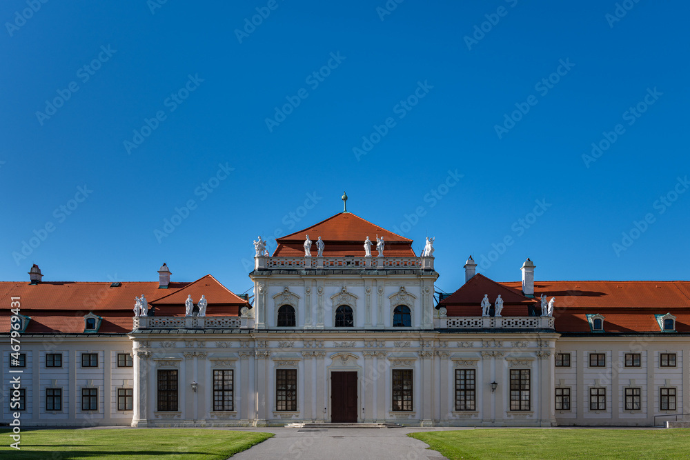 Lower Belvedere Palace on a sunny day in summer Lower Belvedere Palace on a sunny day in summer