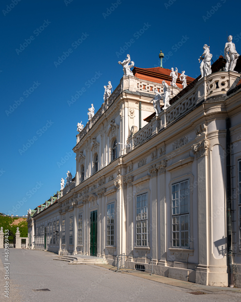 Lower Belvedere Palace on a sunny day in summer