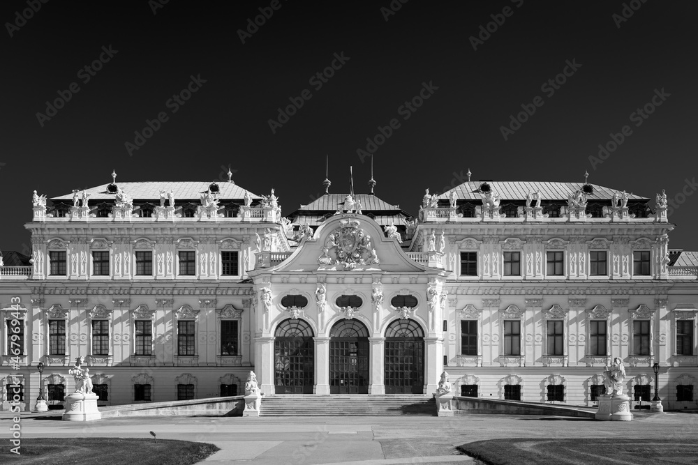 Upper Belvedere Palace on a sunny day in summer