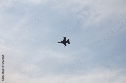 f 16 fighter jet Turkish Air Force Flying in 9 Eylul celebrations