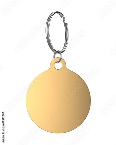 Photography Blank Cat Dog Id Tag Name Pendant  Necklace Collar Mockup, 3d render illustration