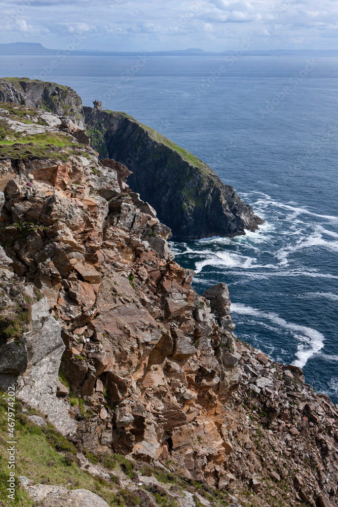 Rocks and bay. Ocean. Slieve League. Ireland westcoast.