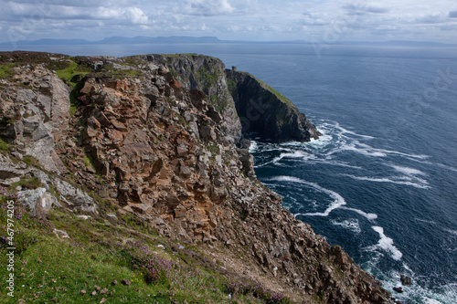 Rocks and bay. Ocean. Slieve League. Ireland westcoast.