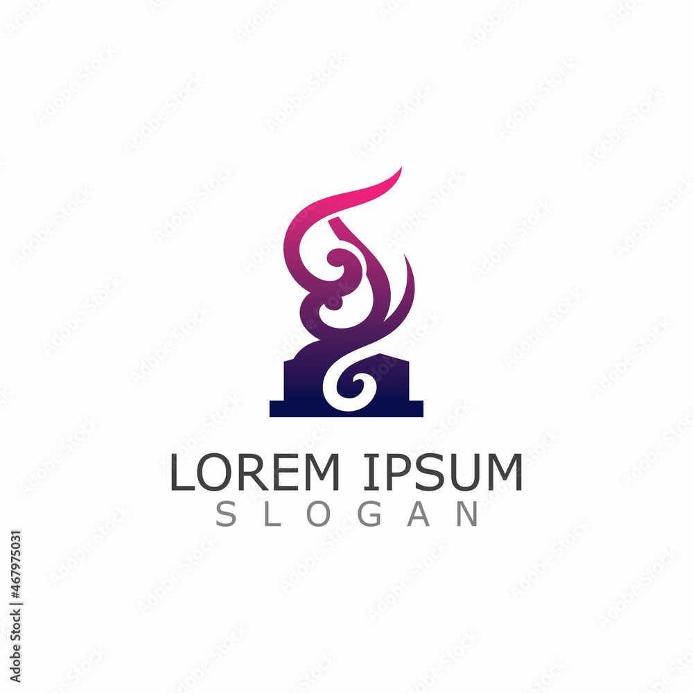 Obraz premium Modern Trophy Winner Logo Symbol Icon Vector Graphic Design Stock Vector