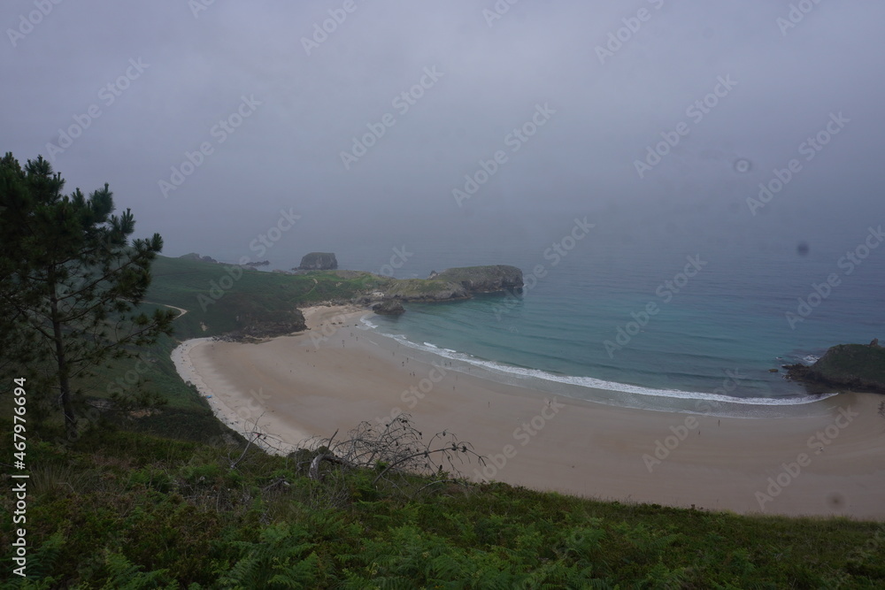 Fototapeta premium Landscape of a beach in Asturias