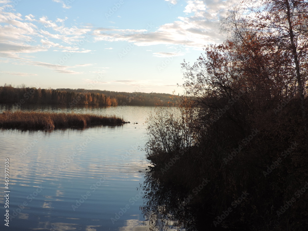 Fototapeta premium Novembre au lac boivin