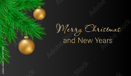 2022. Christmas and New Years holiday background