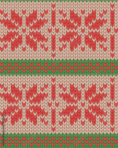 Scandinavian knitting texture vector seamless pattern eps10
