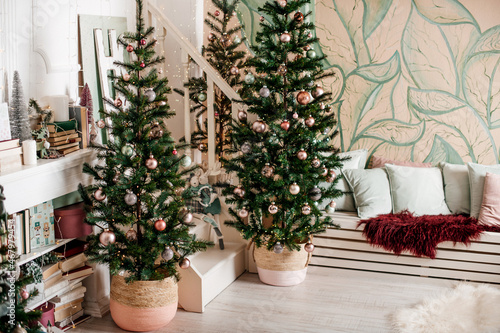 christmas tree in the room © Alena Vilgelm