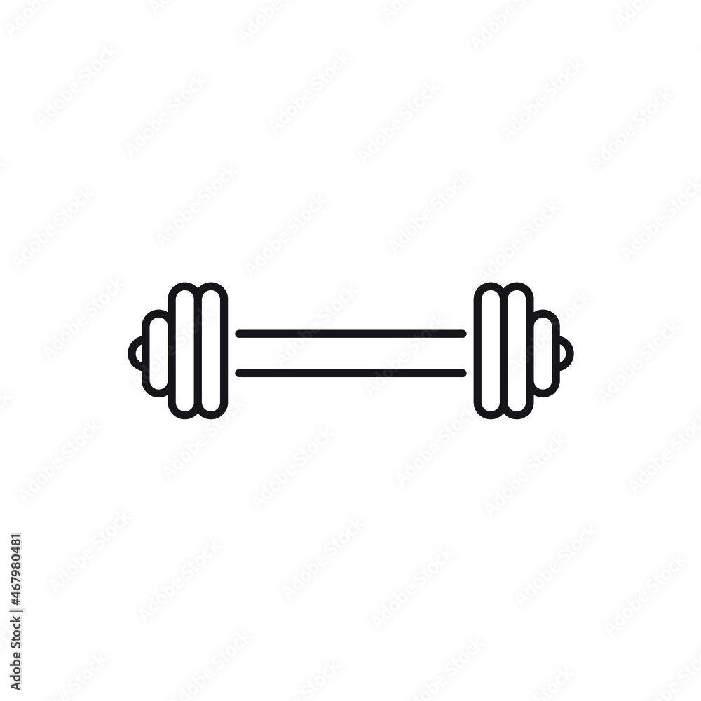 Barbell Dumbell Gym icons symbol vector elements for infographic web Barbell Dumbell Gym icons symbol vector elements for infographic web