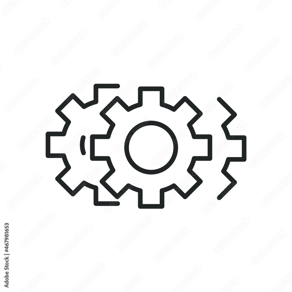 Gear icons symbol vector elements for infographic web Gear icons symbol vector elements for infographic web