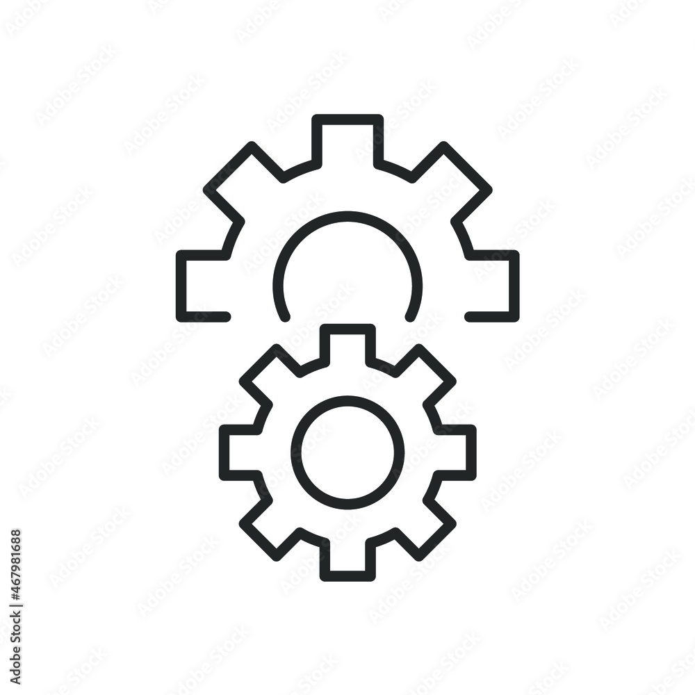 Gear icons symbol vector elements for infographic web
