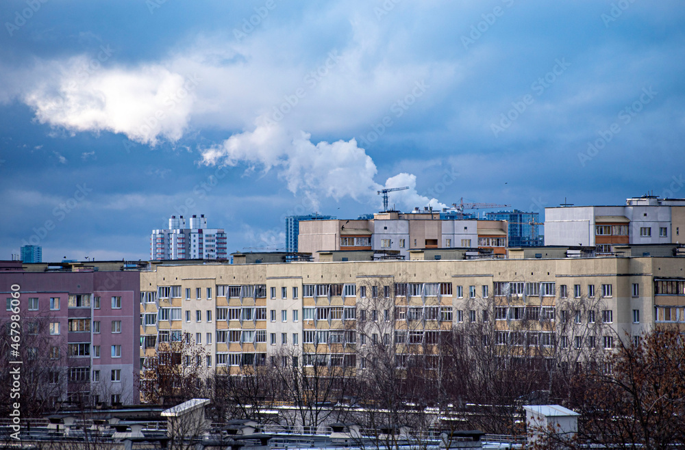 Fototapeta premium factory in the city