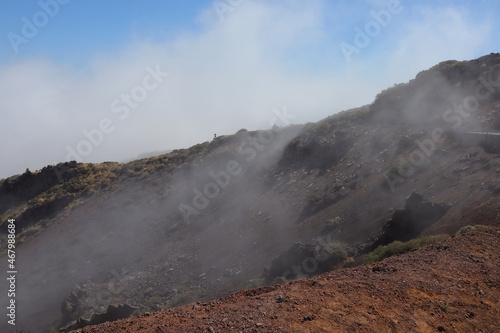 Nebel, Wolken, Berg, La Palma, Insel, Himmel, Urlaub