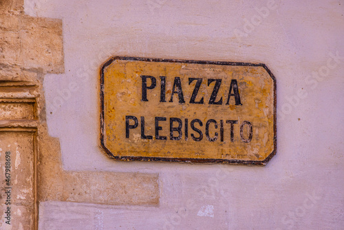 Photography Famous Piazza Plebiscito Square in Martina Franca Italy - travel photography