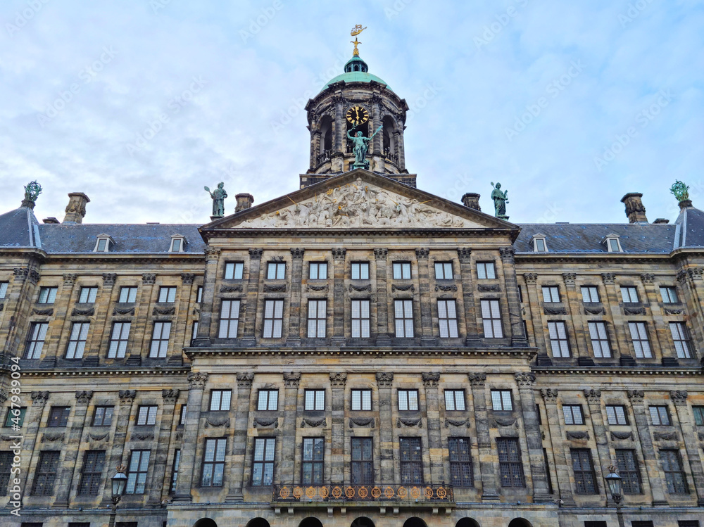 The Royal Palace in Dam square, Amsterdam, Holland