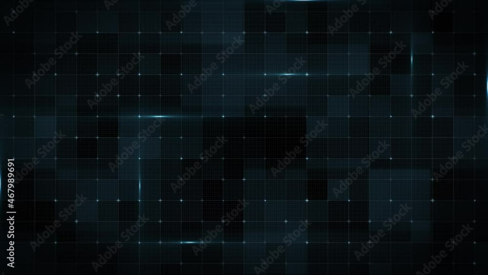 Abstract Digital Data Technology Grid Fx Background Loop/ 4k animation of an abstract background with digital data technology graphic grid seamless looping