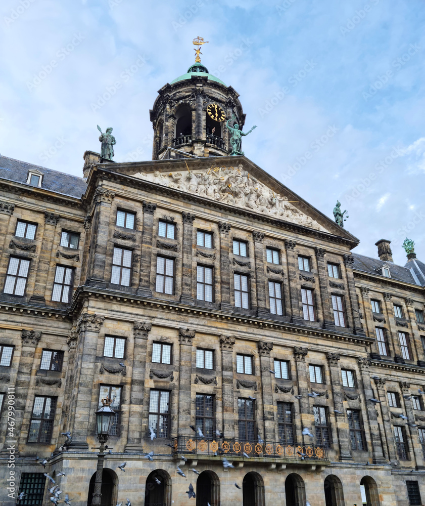 The Royal Palace in Dam square, Amsterdam, Holland