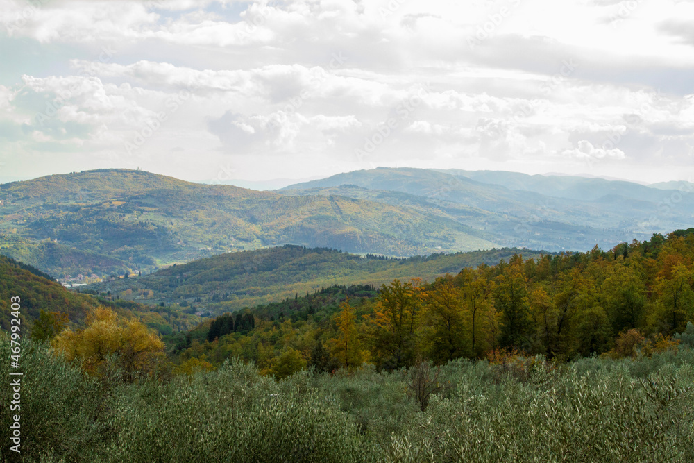 Paesaggio collinare della campagna Toscana
