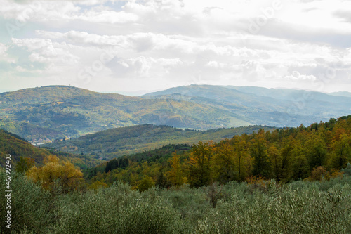 Paesaggio collinare della campagna Toscana