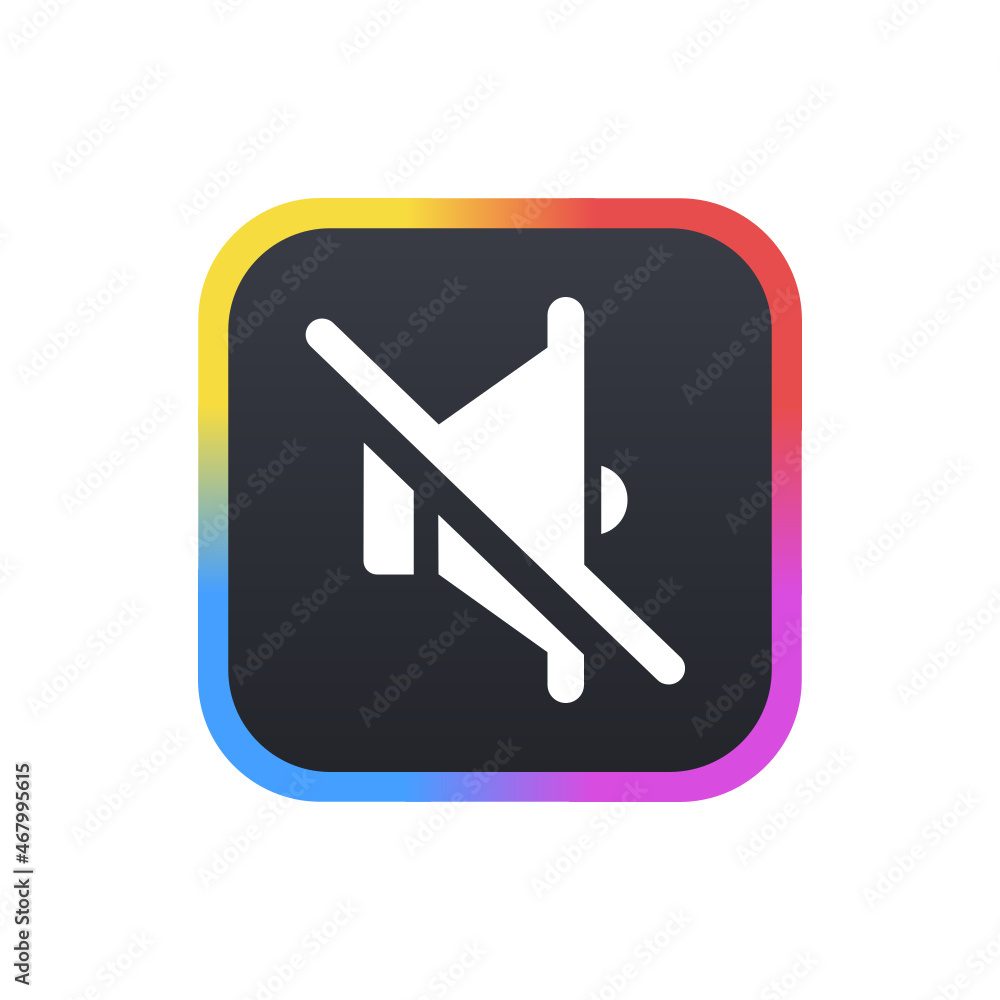 Mute Speaker - Sticker Mute Speaker - Sticker