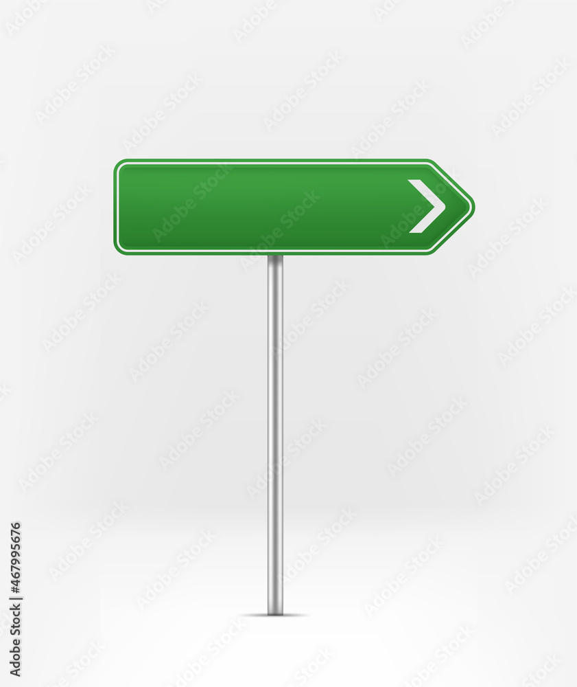 City green ponter board isolated on white background City green ponter board isolated on white background