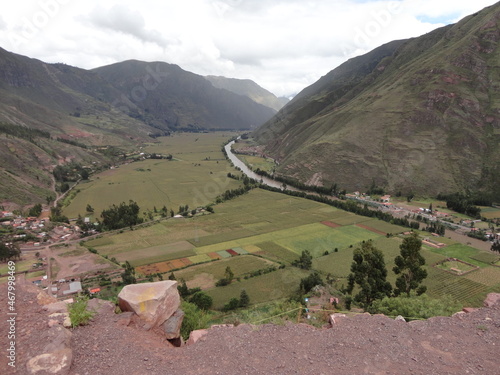 Escena rural en Perú photo