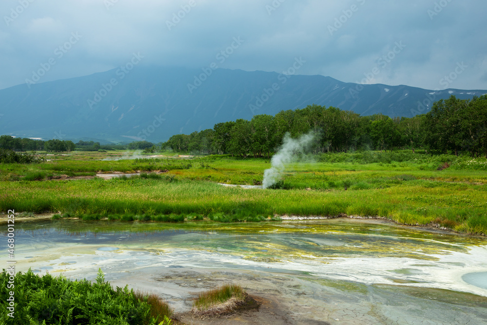 Uzon - a volcanic caldera, Kamchatka Peninsula, Russia