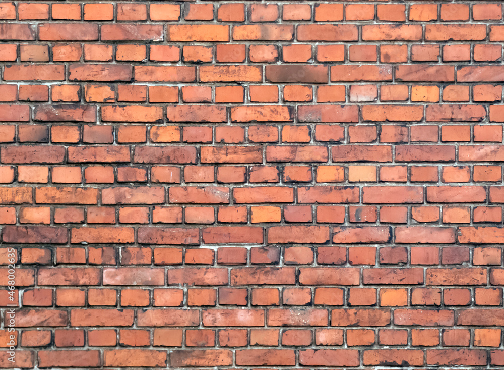 Obraz premium Texture of old red brick wall. Nice background for your design.