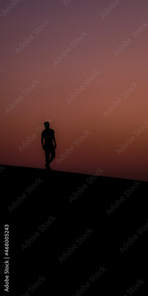 silhouette of a person