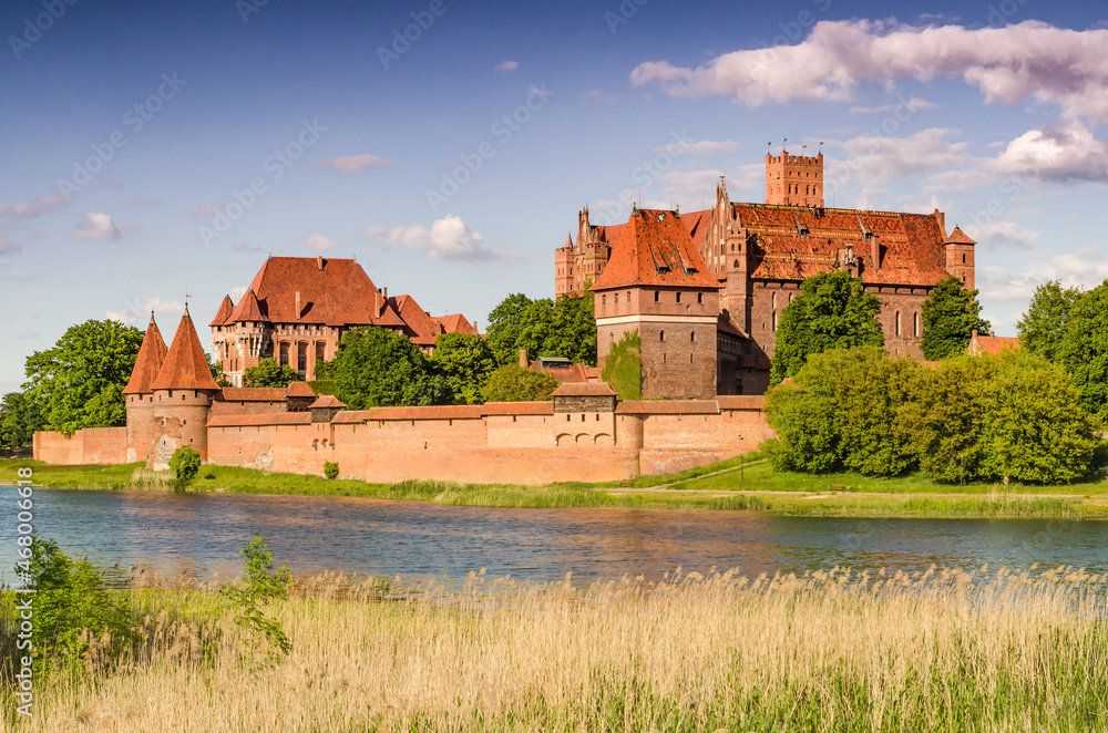 malbork teutonic castle at summer time 