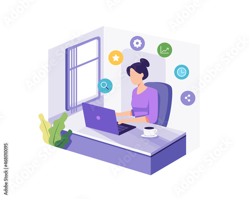 Project management concept illustration