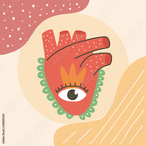 heart with eye