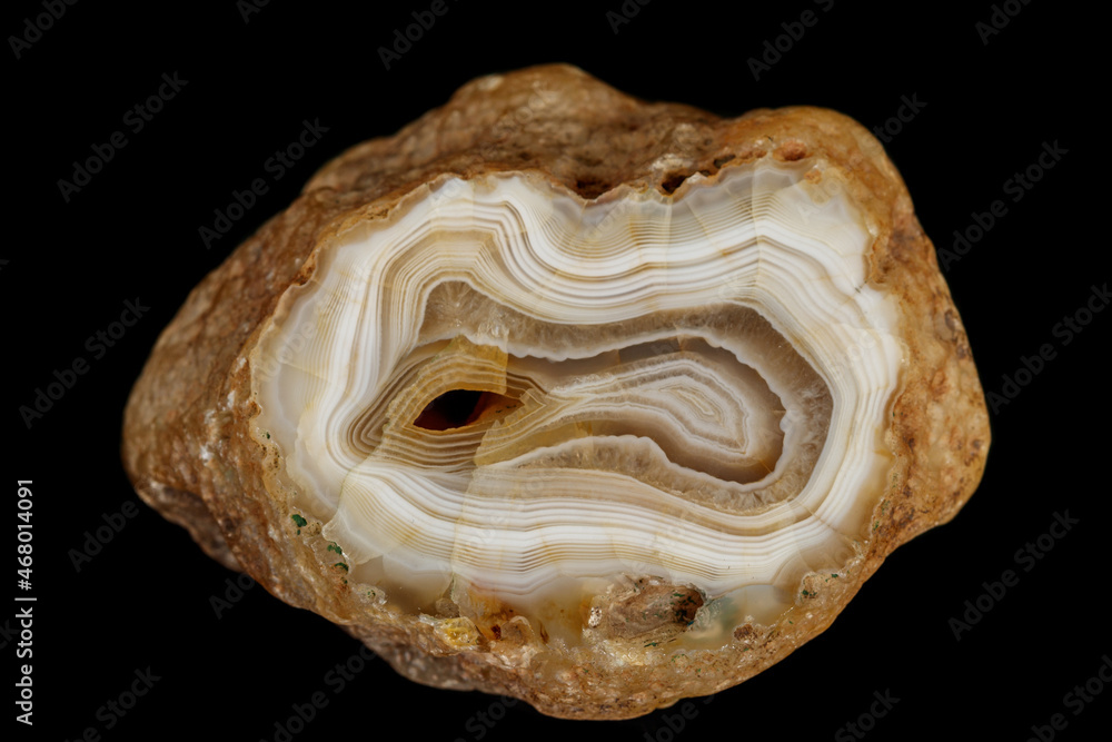 macro stone mineral agate on black background macro stone mineral agate on black background