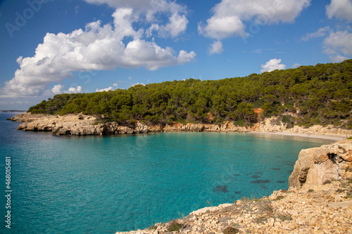Road to Cala excorxada, the most beautiful beach of Menorca