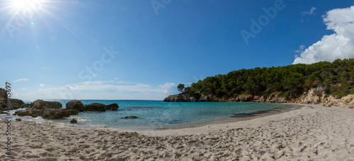 Road to Cala excorxada, the most beautiful beach of Menorca