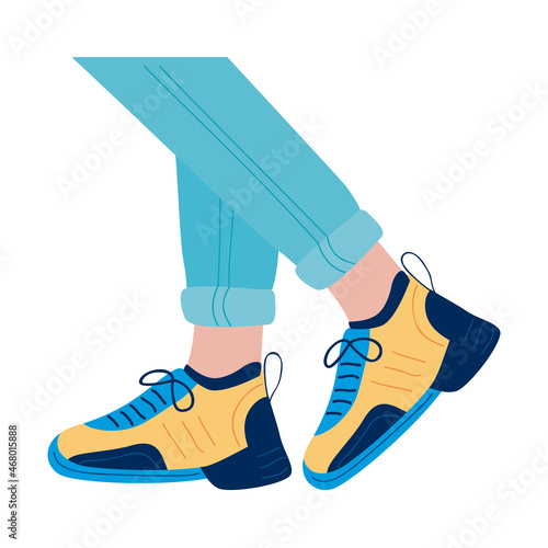 cute sneakers illustration