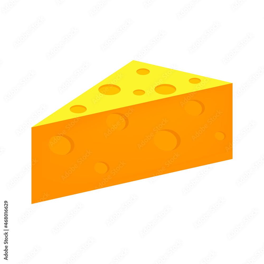 Cheese icon, stock vector, logo isolated on a white background. Illustration Cheese icon, stock vector, logo isolated on a white background. Illustration