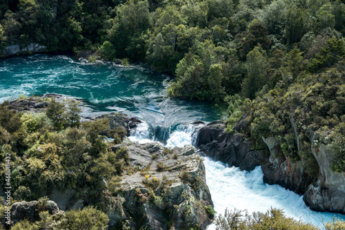 Aratiatia Dam on the Waikato River, New Zealand