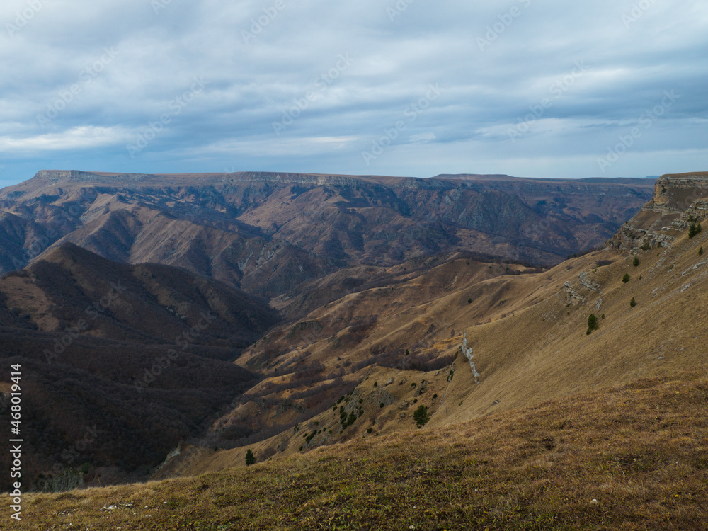 Naklejka premium landscape in the mountains