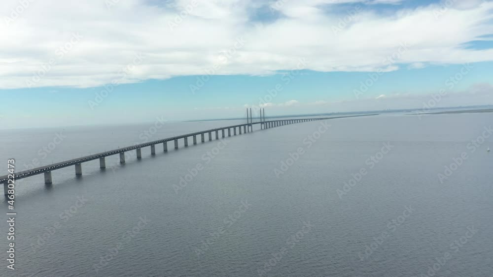 custom made wallpaper toronto digitalThe bridge Öresundsbron connecting Sweden and Denmartk