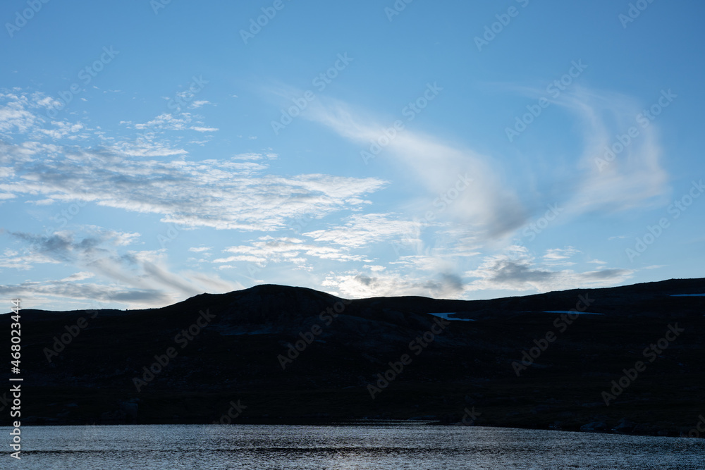 Fototapeta premium clouds over the mountains