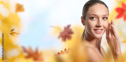 Beautiful young woman with ...