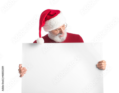 Stylish mature man in Santa...