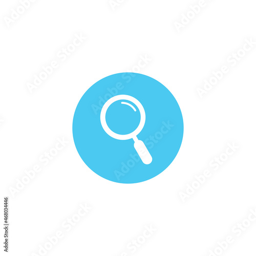 Magnifying glass in circle....