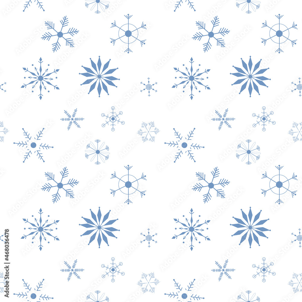 vector pattern with snowflakes on a white background. For Christmas decorations vector pattern with snowflakes on a white background. For Christmas decorations