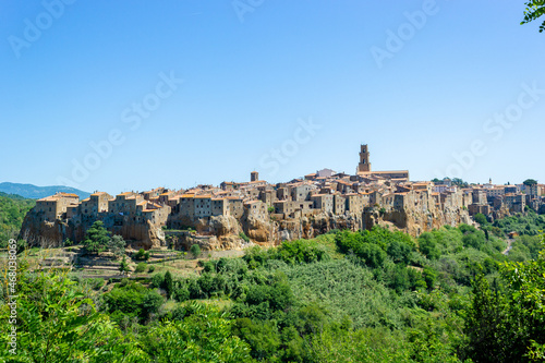 Wallpaper Mural Little medieval town Pitigliano, perched on a tuff rock, Tuscany, italy Torontodigital.ca