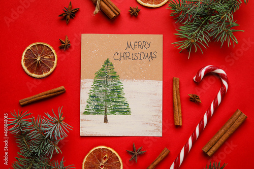 Handmade merry christmas ca...
