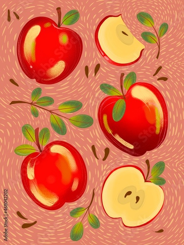 Jabłka tapeta Apples wallpaper 